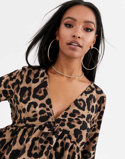 Leopard clearance dress boohoo