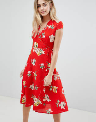 boohoo floral pleated skater dress