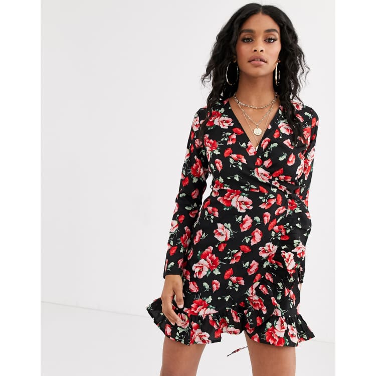 Boohoo floral outlet dress