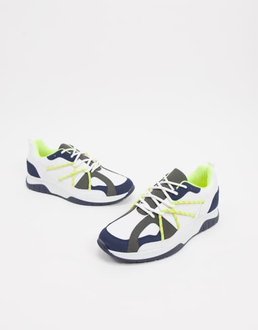 neon chunky trainers