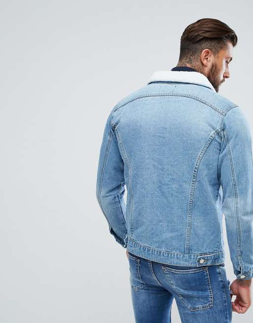 Boohooman jean jacket sales