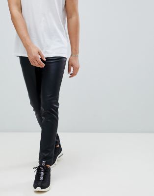 asos men leather pants