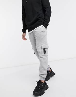 boohooman grey joggers