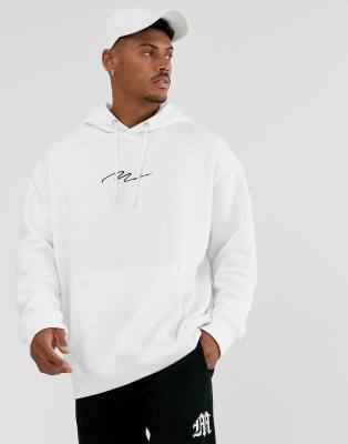 white boohooman hoodie