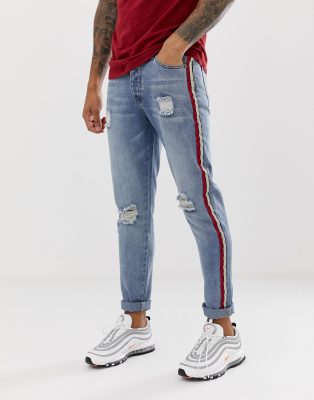 jeans stripe down side