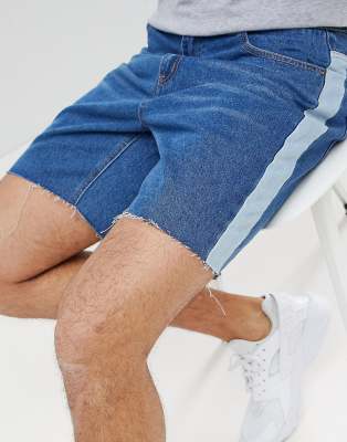 boohooman denim shorts