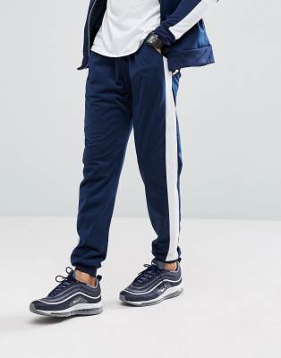 boohooman navy tracksuit