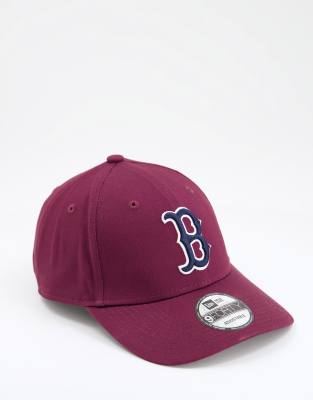 фото Бордовая кепка new era 9forty boston red sox-красный