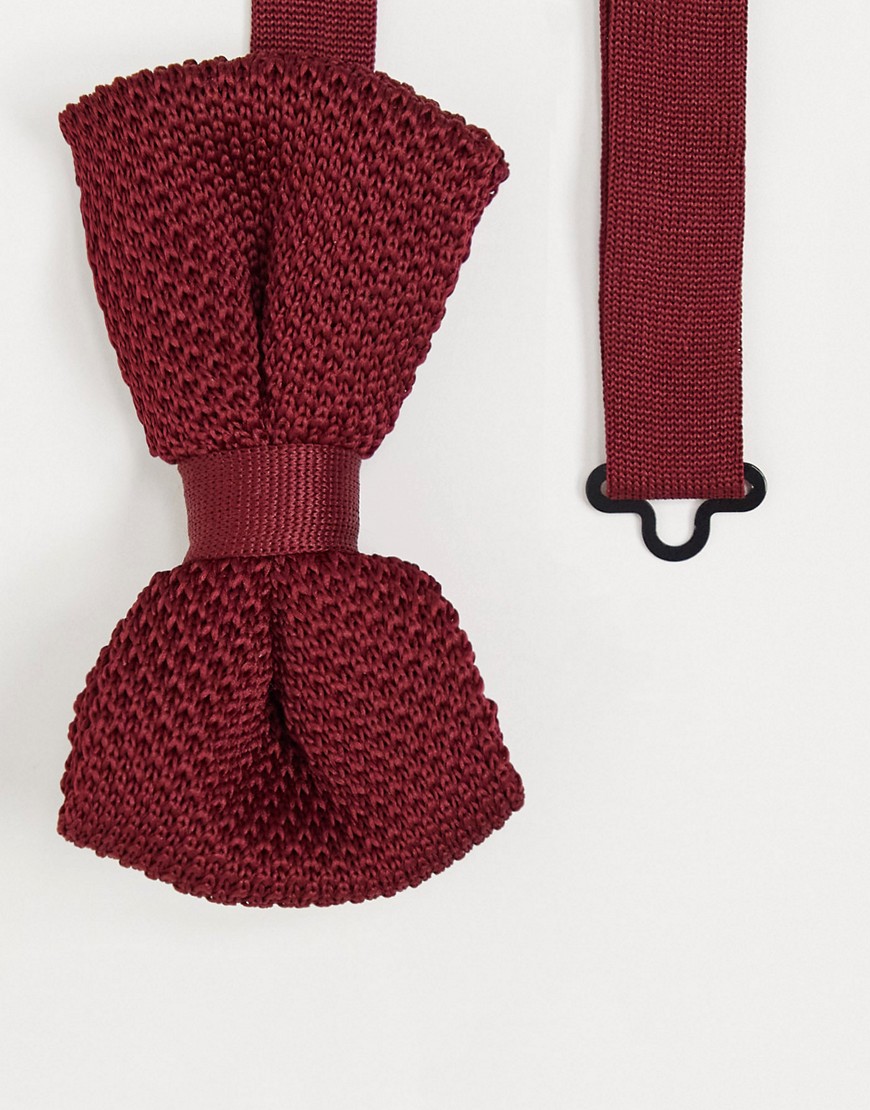 фото Бордовый галстук-бабочка asos design-красный