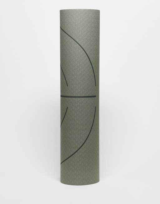 Born Living Yoga – 6 mm Yogamatte in Camouflage mit Wellendesign