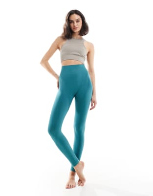 Born Living Yoga - Alana - Nahtlose Leggings in Biskaya-Grün