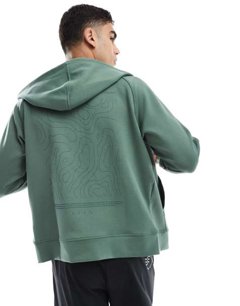 Born Living Yoga - Biafra - Felpa con zip color asparago - view 1