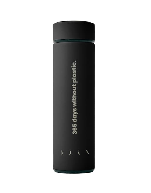 Born Living Yoga - Bottle 365 2.0 - Borraccia per l'uso quotidiano nera