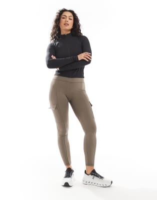 Born Living Yoga - Cargo - Leggings in Walnussbraun