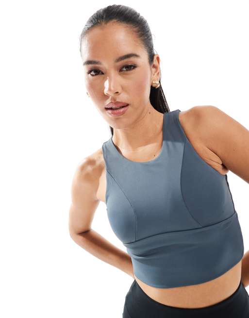 Born Living Yoga - Elin - Brassière de sport maintien élevé - Ardoise