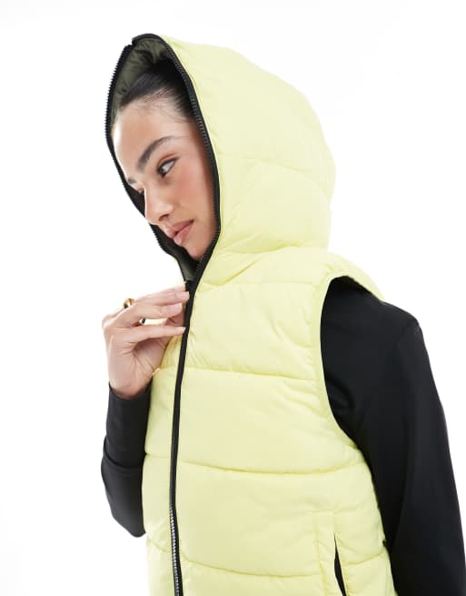Born Living Yoga - Hazel - Gilet sans manches réversible de sport - Vert jaune/camouflage