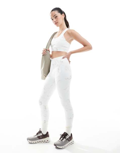 Born Living Yoga - Helio - Legging met patroon in wit - view 1