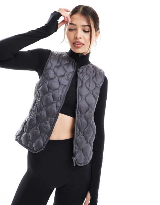 Born Living Yoga - Kenal - Gilet rembourré sans manches - Gris