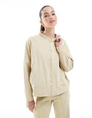 Born Living Yoga - Leila - Gemütliche Jacke in Beige-Neutral