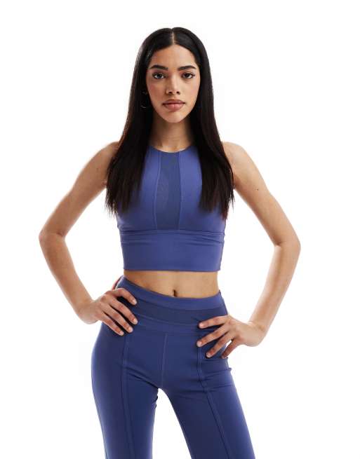 Born Living Yoga - Maeva - Brassière de sport maintien renforcé - Bleu futur