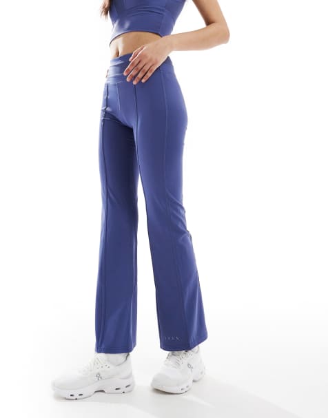 Born Living Yoga - Maeva - Legging évasé - Bleu futur - view 1