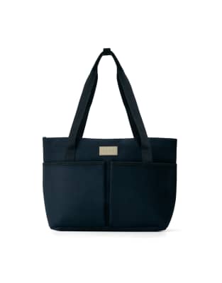 Born Living Yoga - Nest - Stylishe Tragetasche in Schwarz/Stick-Bunt