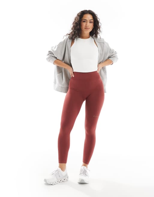 Born Living Yoga – Nina – Nahtlose Leggings in Mahagoni