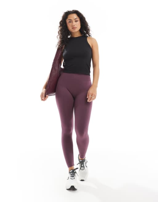 Born Living Yoga - Oriel - Leggings color barbabietola senza cuciture