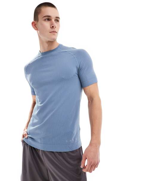 Born Living Yoga - Otawa - T-shirt à détails réfléchissants - Bleu foncé - view 1
