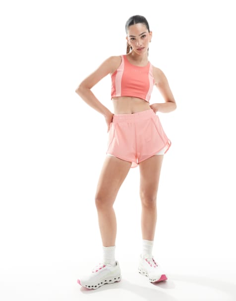 Born Living Yoga – Padma 2.0 – Shorts in den Farben Erdbeereis/weiße Kreide - view 1