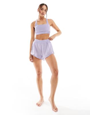 Born Living Yoga - Padma - Shorts in Beige mit integrierter kurzer Hose-Neutral