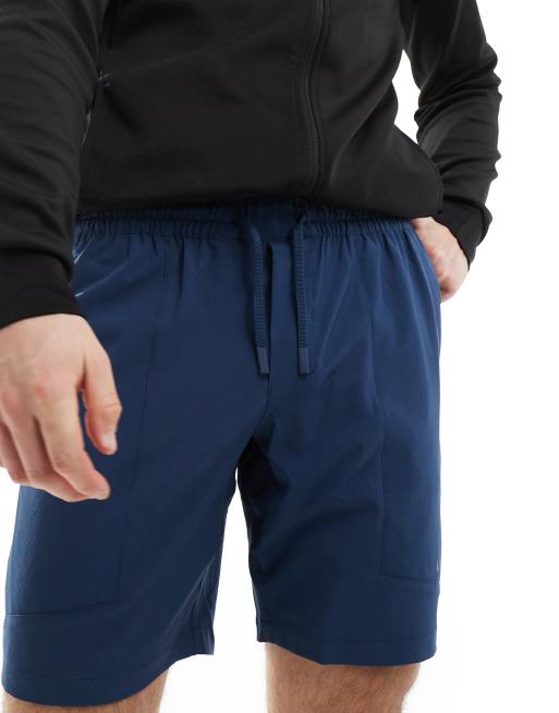 Born Living Yoga - Rhein - Short avec poches oversize - Bleu foncé