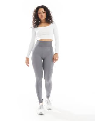 Born Living Yoga - Sakura - Nahtlose Leggings in Grau