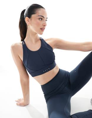 Born Living Yoga - Saril - Brassière de sport à rembourrage amovible - Bleu marin - view 1