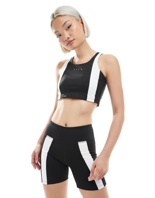 Born Living Yoga - Vindi - Shorts in zwart/wit