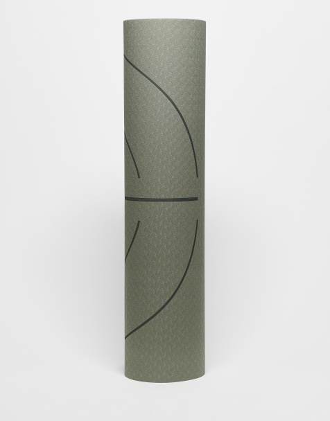 Born Living Yoga - Wave - Yogamat van 6mm in groen - view 1