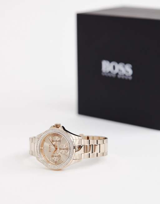 BOSS 1502443 Premiere Armbanduhr in der Farbe Ros gold