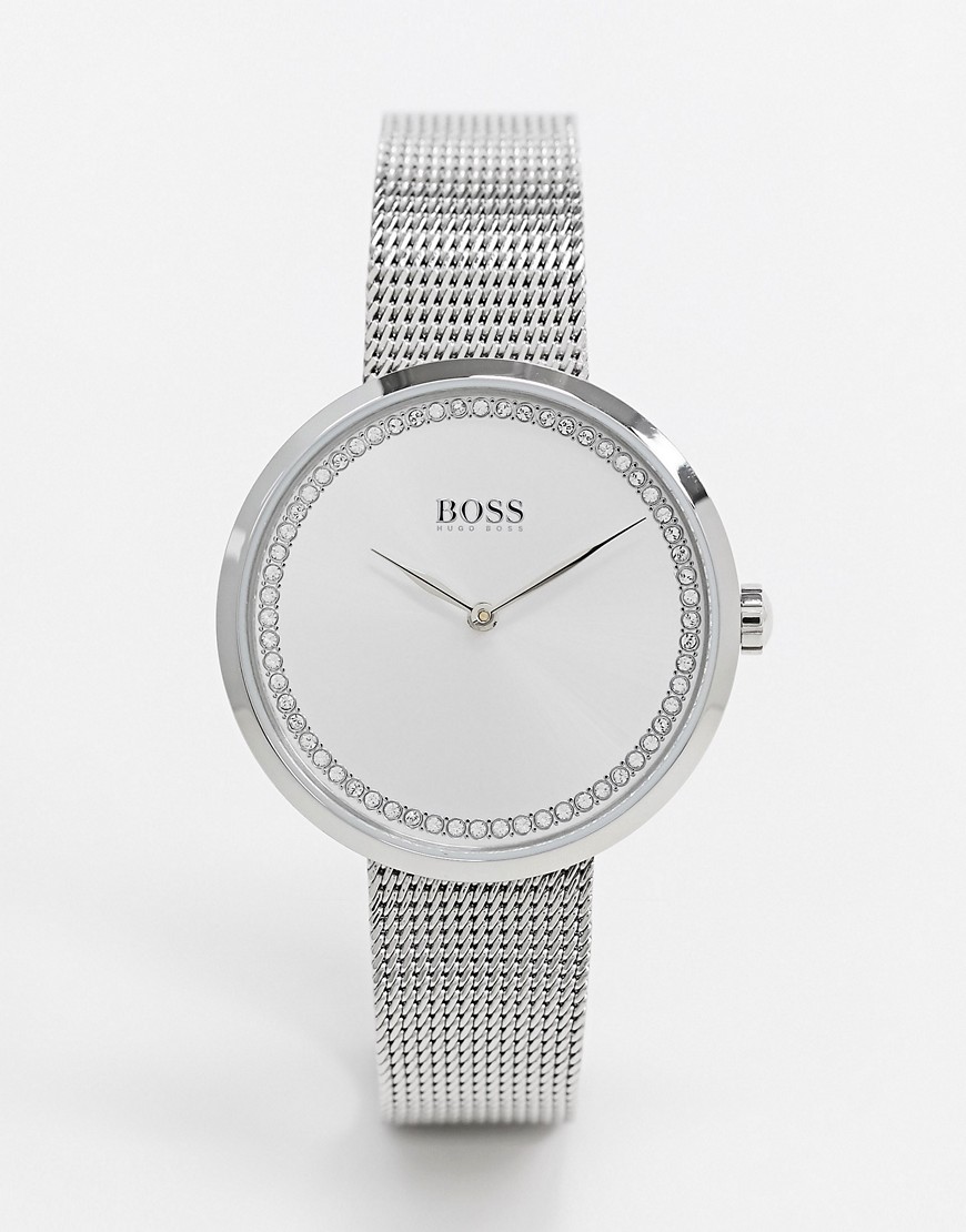 BOSS - 1502546 - Zilver mesh horloge