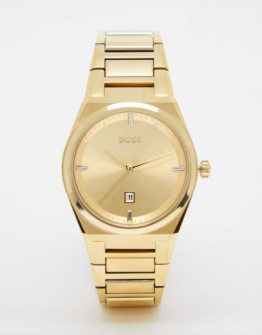 BOSS - 1502672 - Orologio da donna con bracciale color oro e quadrante color oro
