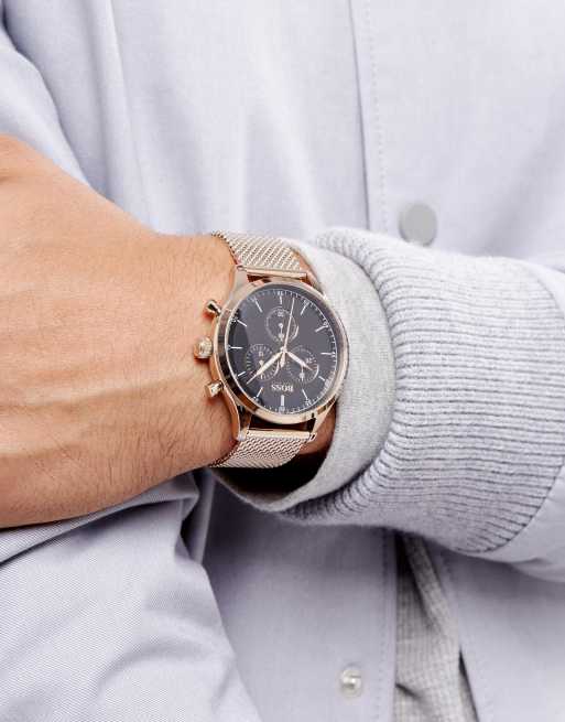 Gouden hugo boss online horloge