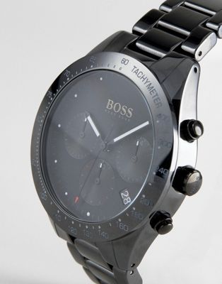 hugo boss black ceramic black dial bracelet watch