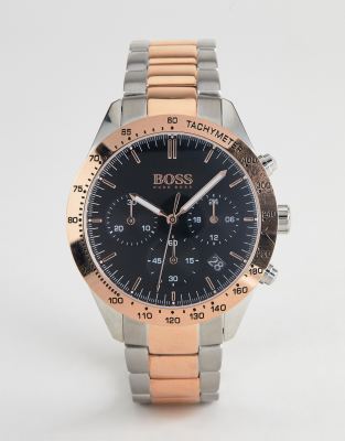 BOSS 1513584 Talent chronograph bracelet watch in mixed metal