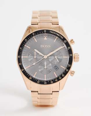 BOSS 1513632 Trophy bracelet watch in rose gold