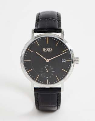 BOSS 1513638 Corporal leather watch ASOS