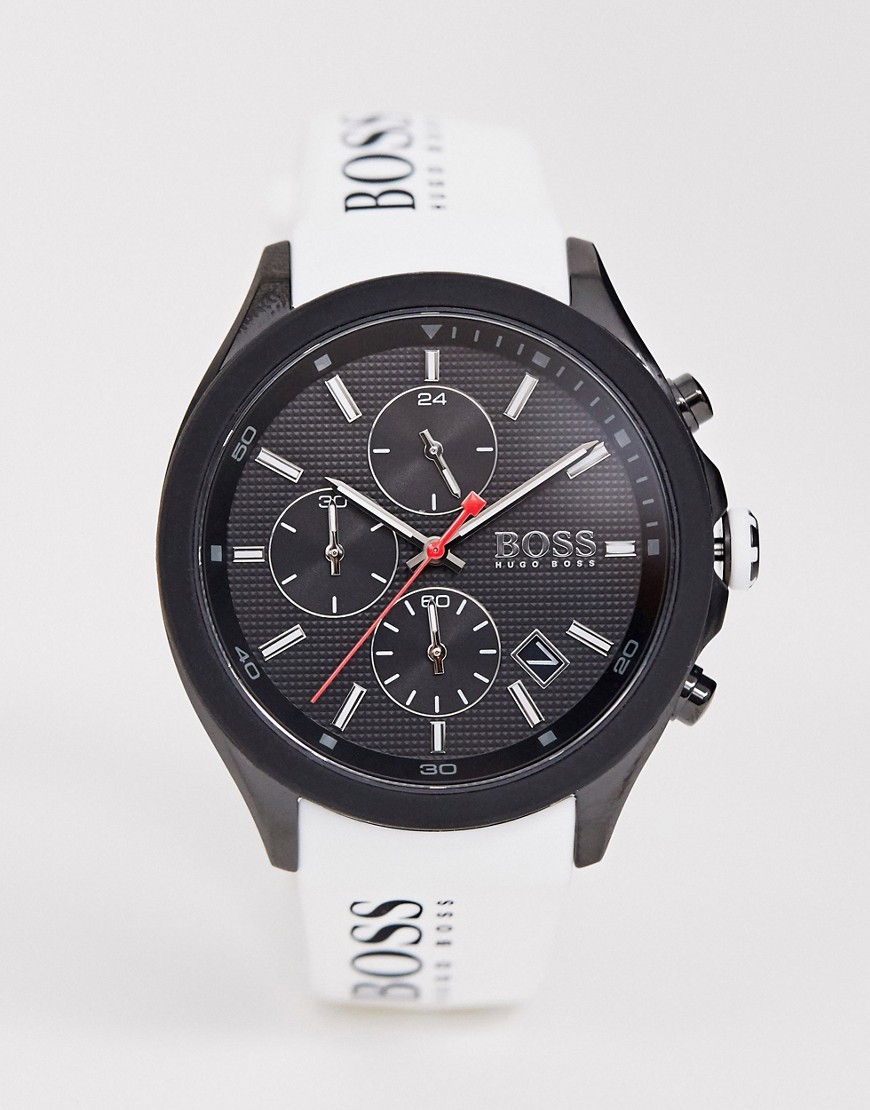 BOSS 1513718 Velocity Athleisure silicone watch-White