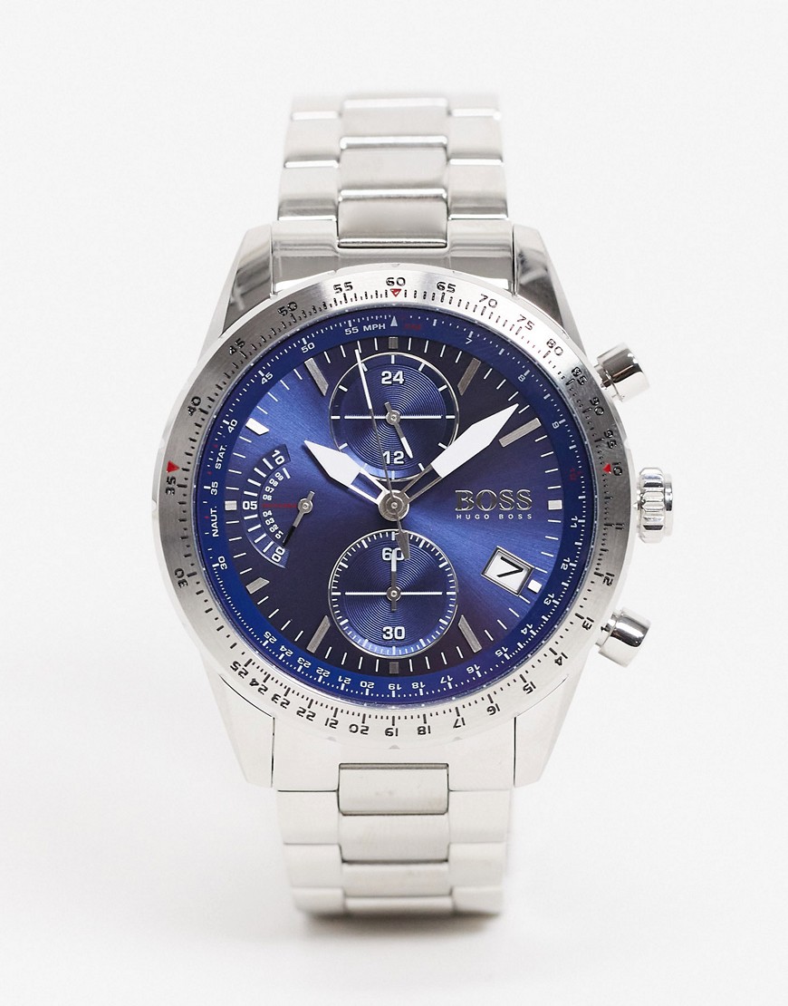 BOSS - 1513850 - Orologio cronografo con bracciale color argento da uomo