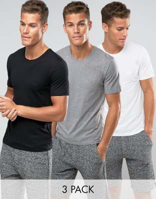 hugo boss triple pack t shirt