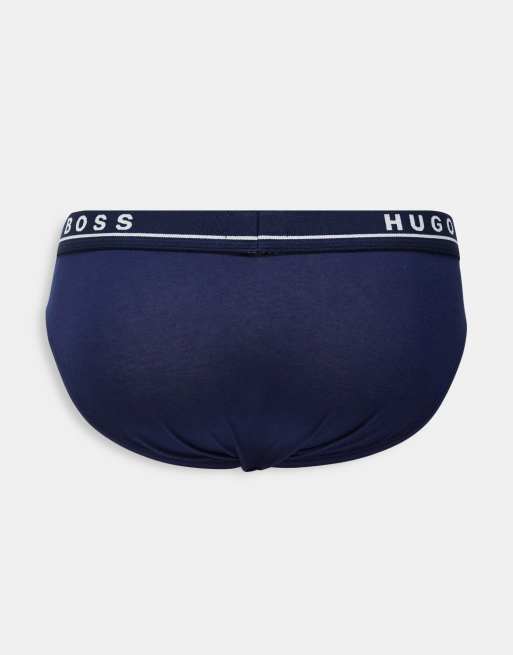 BOSS 3 pack logo briefs in multi | ASOS