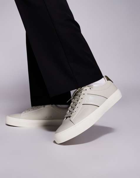 BOSS Aiden sneakers in light beige with contrast detailing - view 1