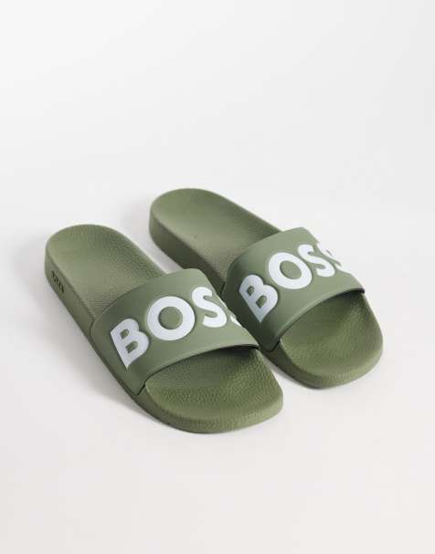 Boss - Aryeh - Claquettes - Kaki - view 1